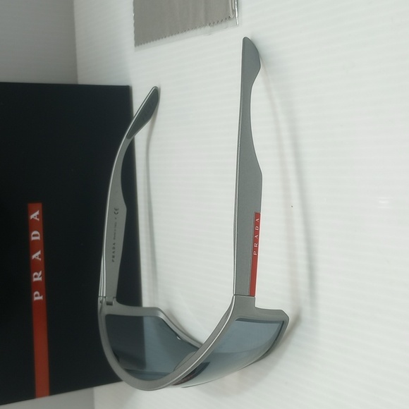 Prada men sunglasses sps 09U grey made in Italy - Picture 4 of 7